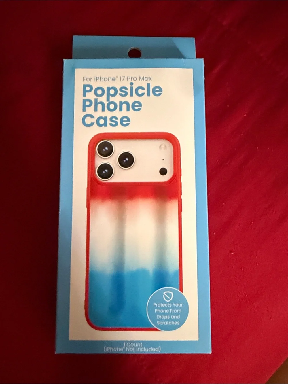 Popsicle Phone Case for iPhone 17 Pro Max - Red/White/Blue